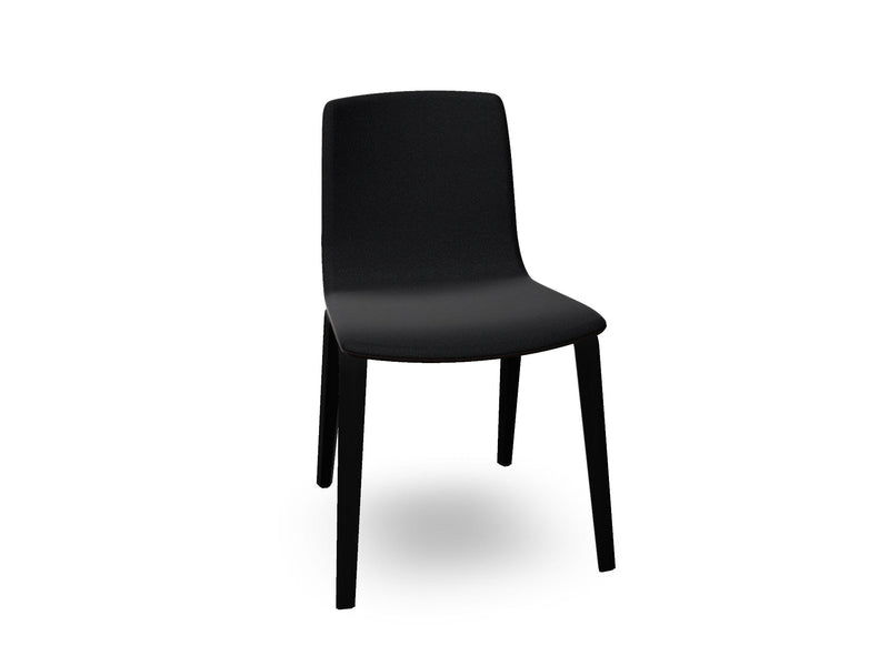 Aava 02 Wooden Chair with Front Upholstery Chairs Arper 