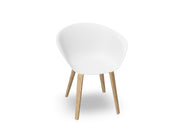 Duna 02 Polypropylene Chair With Wood Legs Chairs Arper 