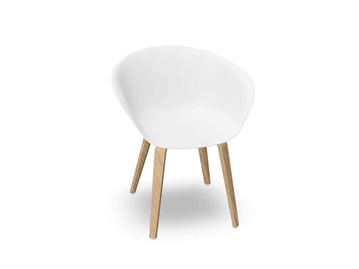 Duna 02 Polypropylene Chair With Wood Legs Chairs Arper 
