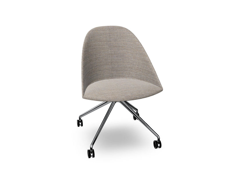 Cila Fully Upholtered Chair With Fixed Trestle Base Chairs Arper 