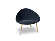 Adell 4 Leg Wood Lounge Chair With Fully Upholstered lounge chair Arper 