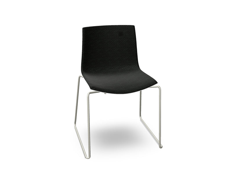Catifa 46 Sled Base Polypropylene with Front-Face Upholstery