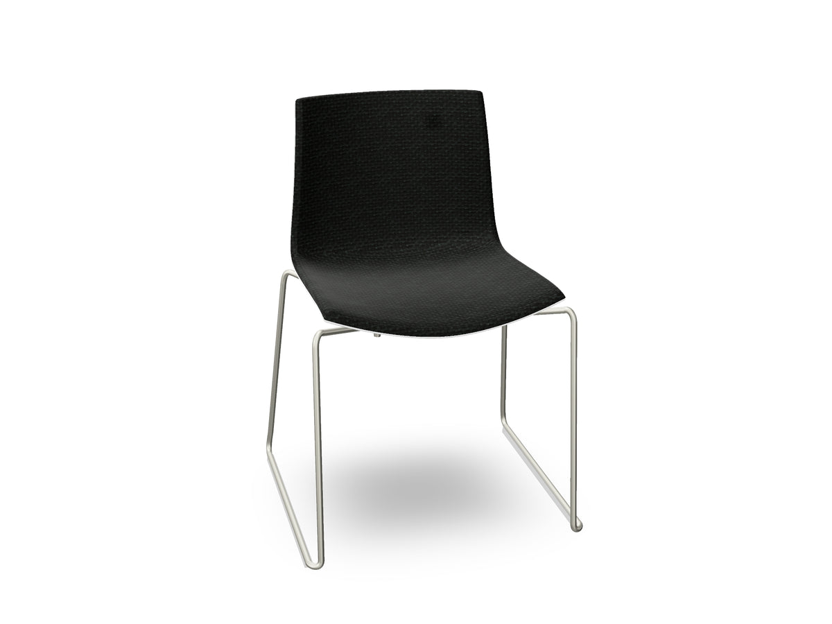 Catifa 46 Sled Base Polypropylene with Front-Face Upholstery