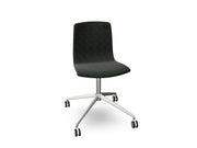 Aava 02 Fixed Trestle Base Wood Chair With Front Upholstery Chairs Arper 