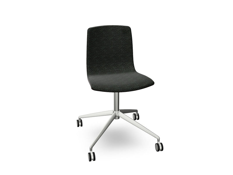 Aava 02 Fixed Trestle Base Wood Chair With Front Upholstery Chairs Arper 