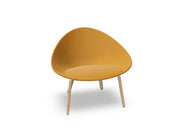 Adell 4 Leg Wood Lounge Chair With Fully Upholstered lounge chair Arper 