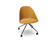 Cila Fully Upholtered Chair With Fixed Trestle Base Chairs Arper 