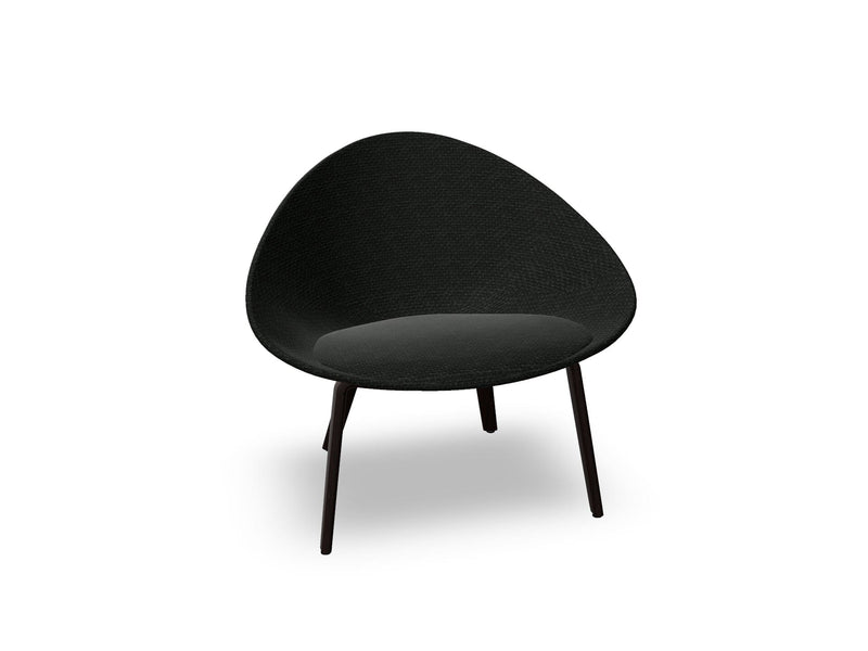 Adell 4 Leg Wood Lounge Chair With Fully Upholstered lounge chair Arper 