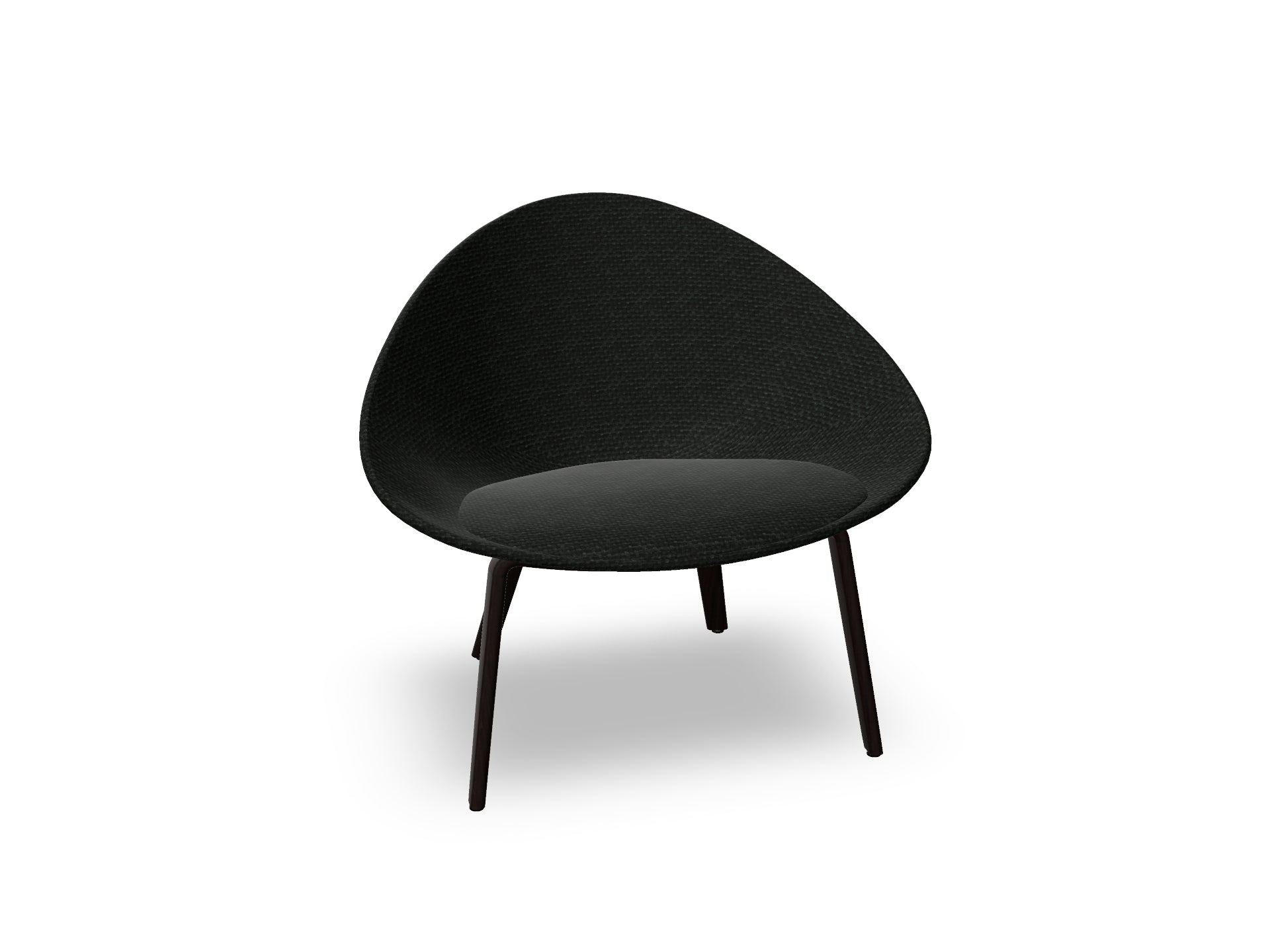 Adell 4 Leg Wood Lounge Chair With Fully Upholstered