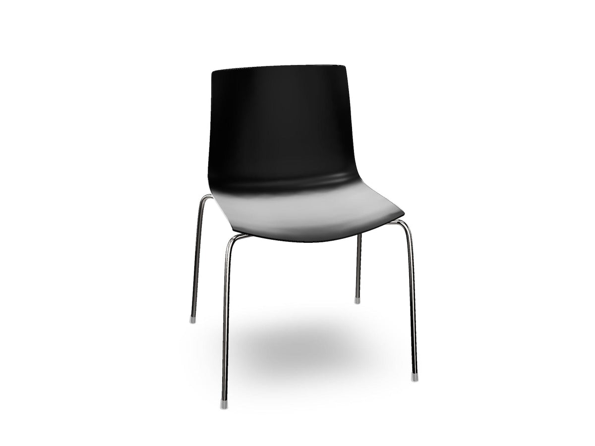 Catifa 46 Four Leg Polypropylene Bi-color Side Chair Side/Dining Arper 