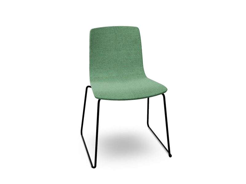 Aava 02 Sled Base Chair With Fully Upholstered Chairs Arper 