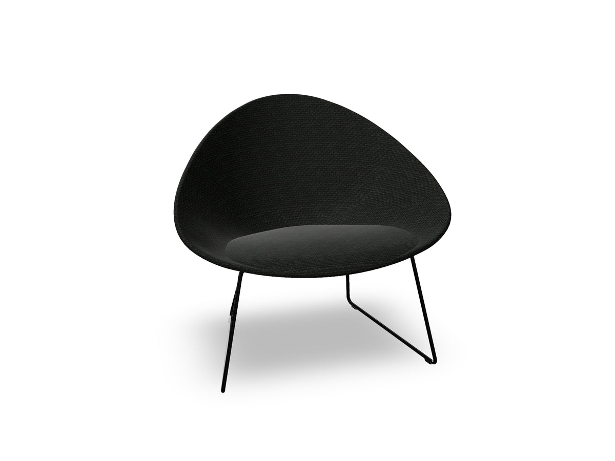 Adell Sled Base Lounge Chair With Fully Upholstered