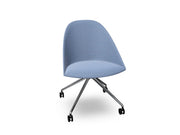 Cila Fully Upholtered Chair With Fixed Trestle Base Chairs Arper 