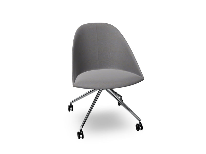 Cila Fully Upholtered Chair With Fixed Trestle Base Chairs Arper 