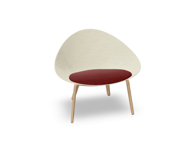 Adell 4 Leg Wood Lounge Chair lounge chair Arper 