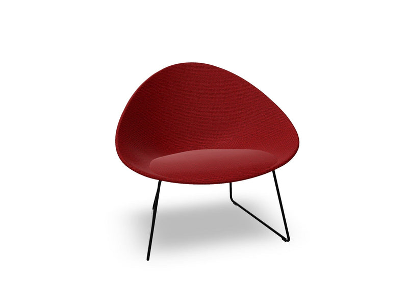 Adell Sled Base Lounge Chair With Fully Upholstered lounge chair Arper 