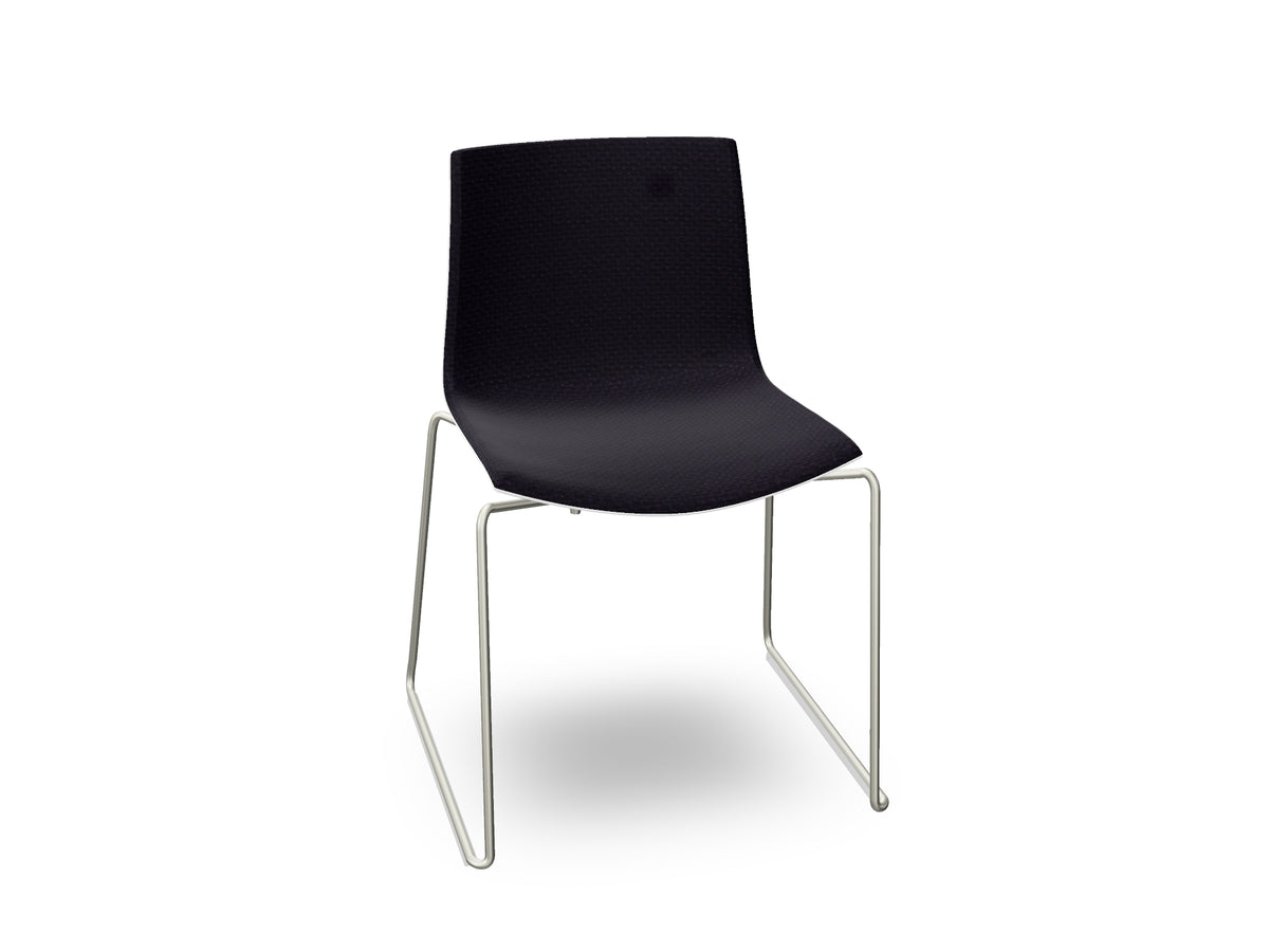 Catifa 46 Sled Base Polypropylene with Front-Face Upholstery