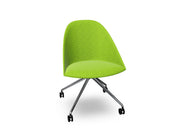 Cila Fully Upholtered Chair With Fixed Trestle Base Chairs Arper 