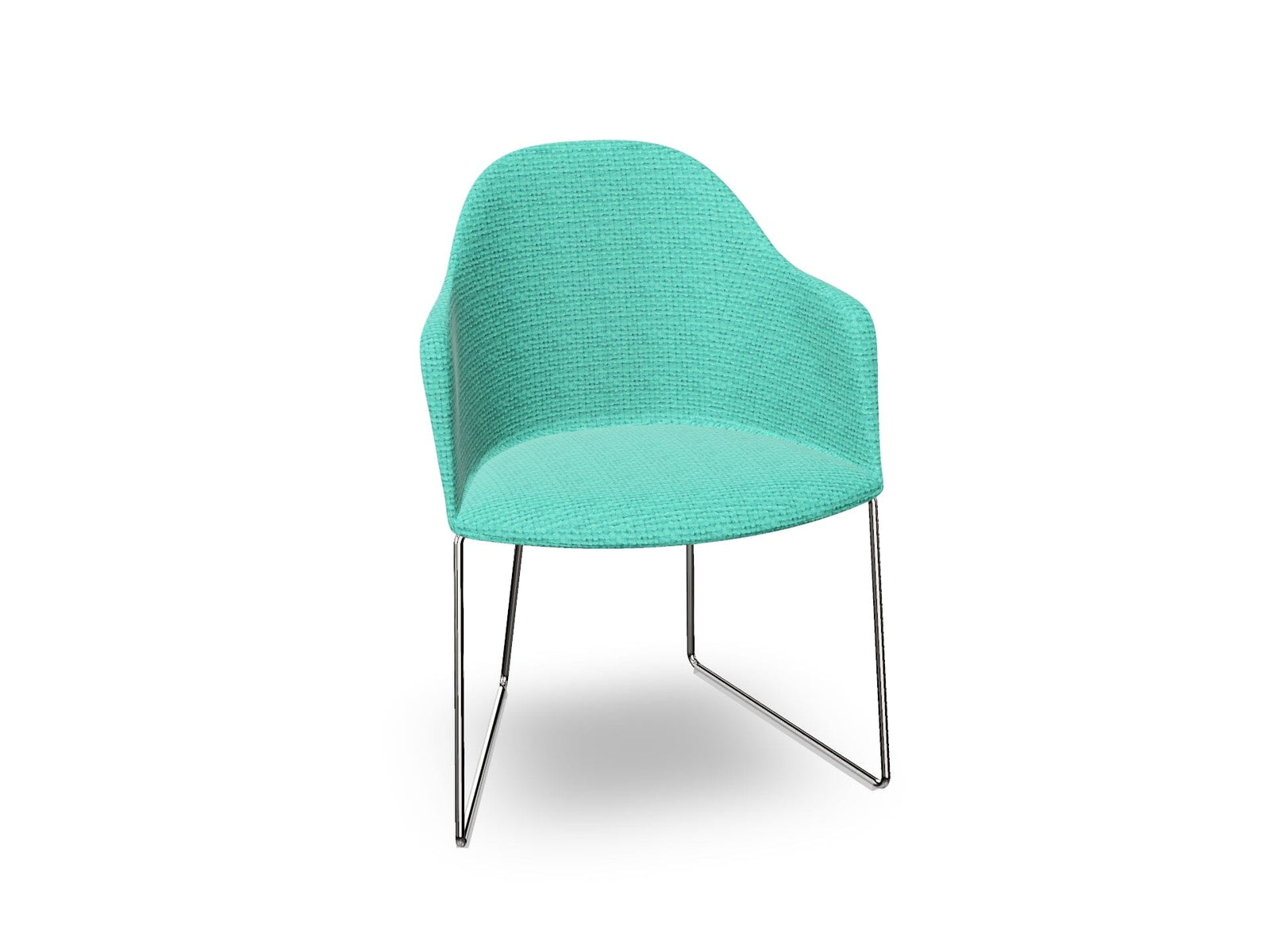Cila Fully Upholstered Armchair With Sled Base Chairs Arper 