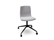 Aava 02 Fixed Trestle Base Wood Chair With Front Upholstery Chairs Arper 