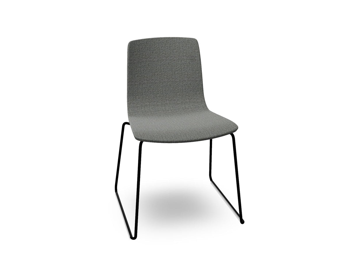 Aava 02 Sled Base Chair With Fully Upholstered Chairs Arper 