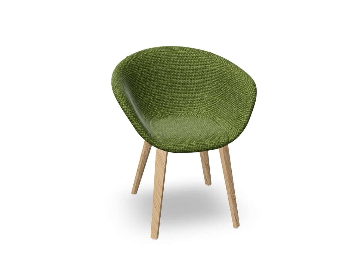 Duna 02 Wood Leg Chair With Full Upholstery Chairs Arper 