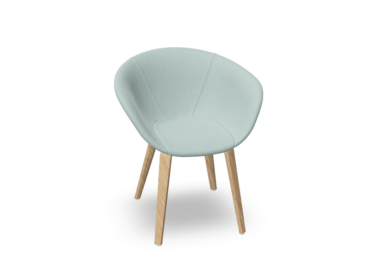 Duna 02 Wood Leg Chair With Full Upholstery Chairs Arper 
