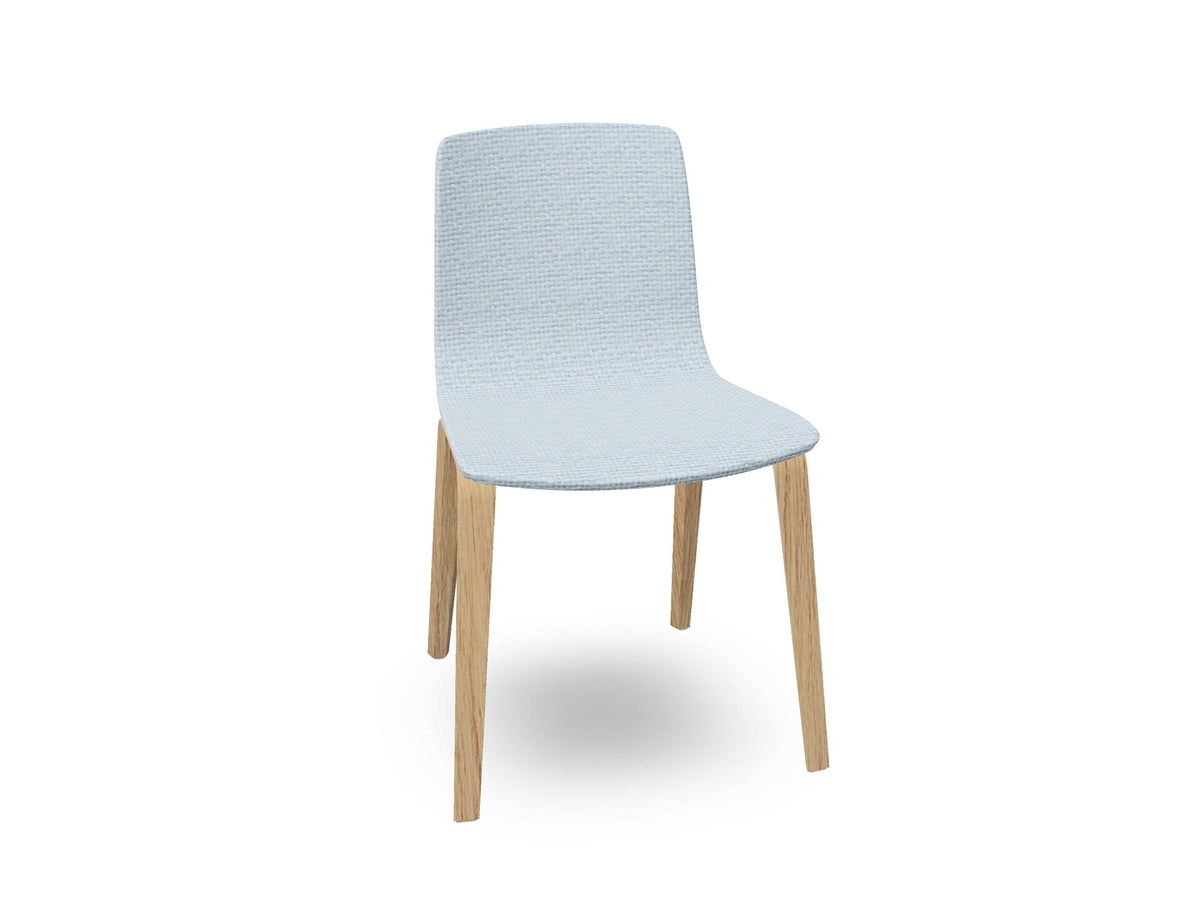 Aava 02-4 Wood Legs Chair With Fully Upholstered Chairs Arper 