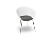 Duna 02 Four Leg Chair With Seat Cushion Chairs Arper 