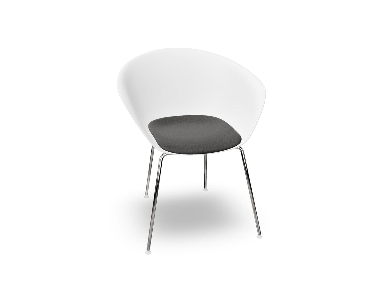 Duna 02 Four Leg Chair With Seat Cushion Chairs Arper 