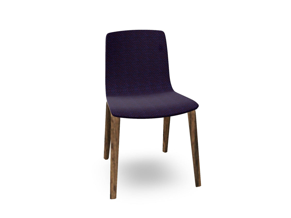 Aava 02-4 Wood Legs Chair With Fully Upholstered Chairs Arper 