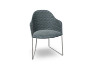 Cila Fully Upholstered Armchair With Sled Base Chairs Arper 