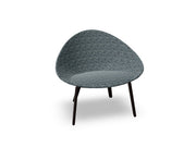Adell 4 Leg Wood Lounge Chair With Fully Upholstered lounge chair Arper 