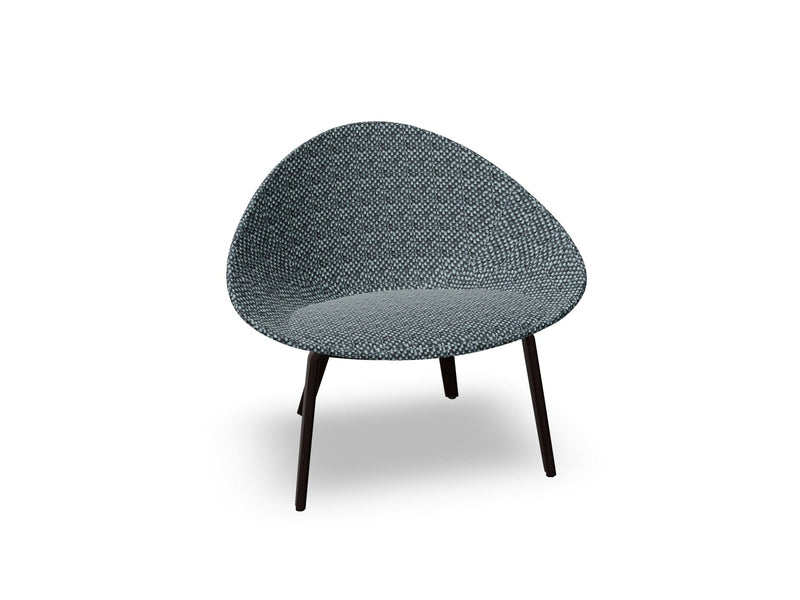 Adell 4 Leg Wood Lounge Chair With Fully Upholstered lounge chair Arper 