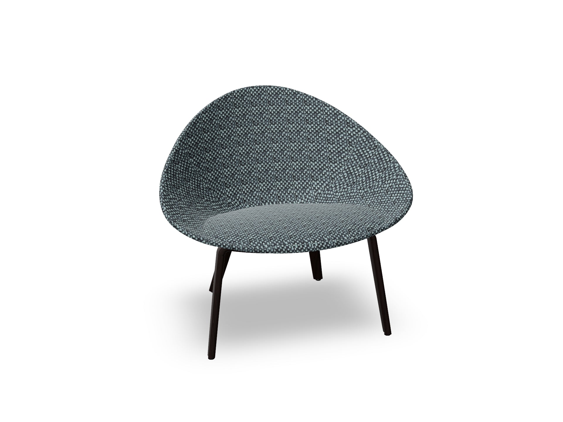 Adell 4 Leg Wood Lounge Chair With Fully Upholstered