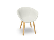Duna 02 Wood Leg Chair With Full Upholstery Chairs Arper 