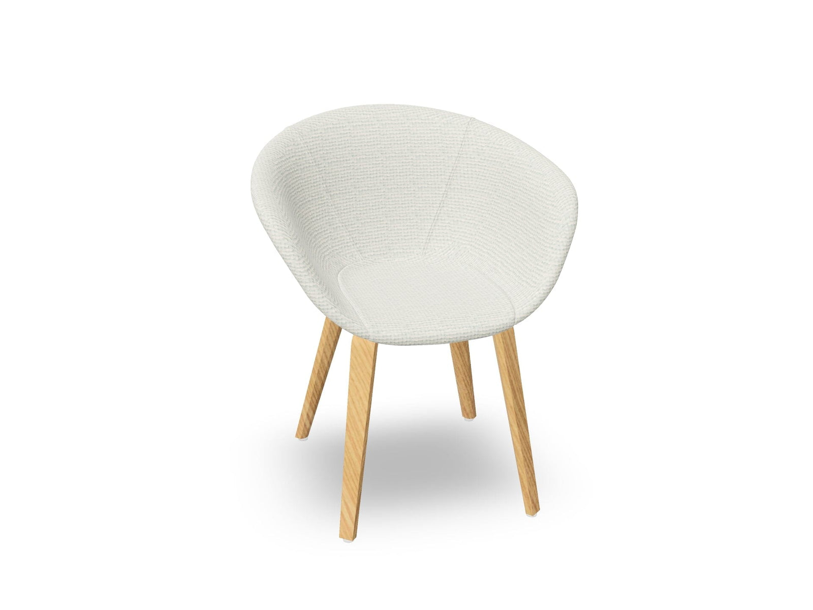 Duna 02 Wood Leg Chair With Full Upholstery Chairs Arper 