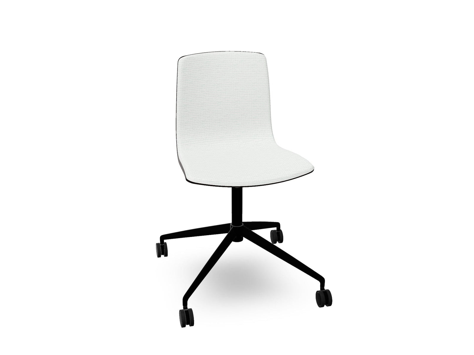 Aava 02 Fixed Trestle Base Wood Chair With Front Upholstery Chairs Arper 