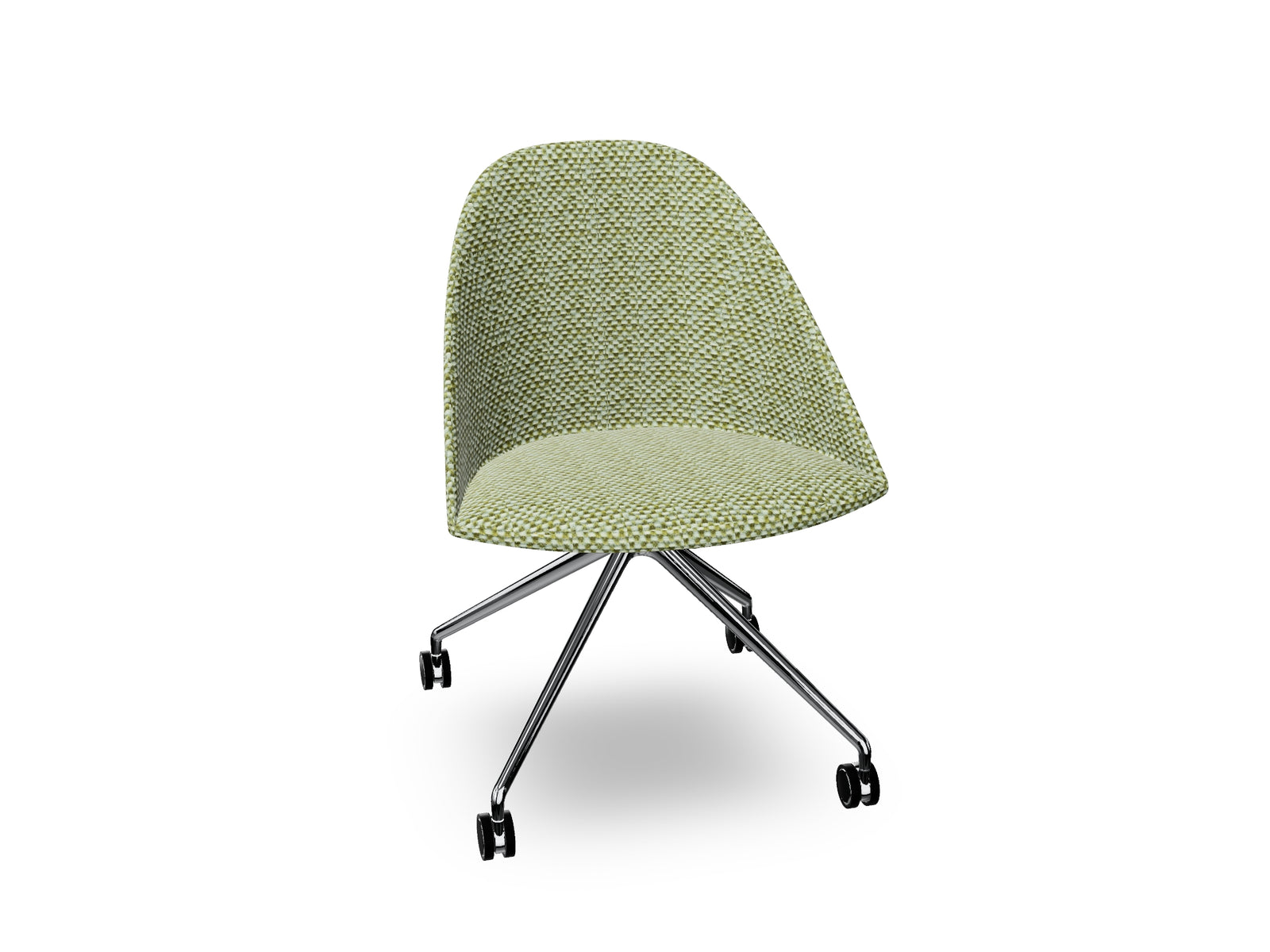 Cila Fully Upholtered Chair With Fixed Trestle Base