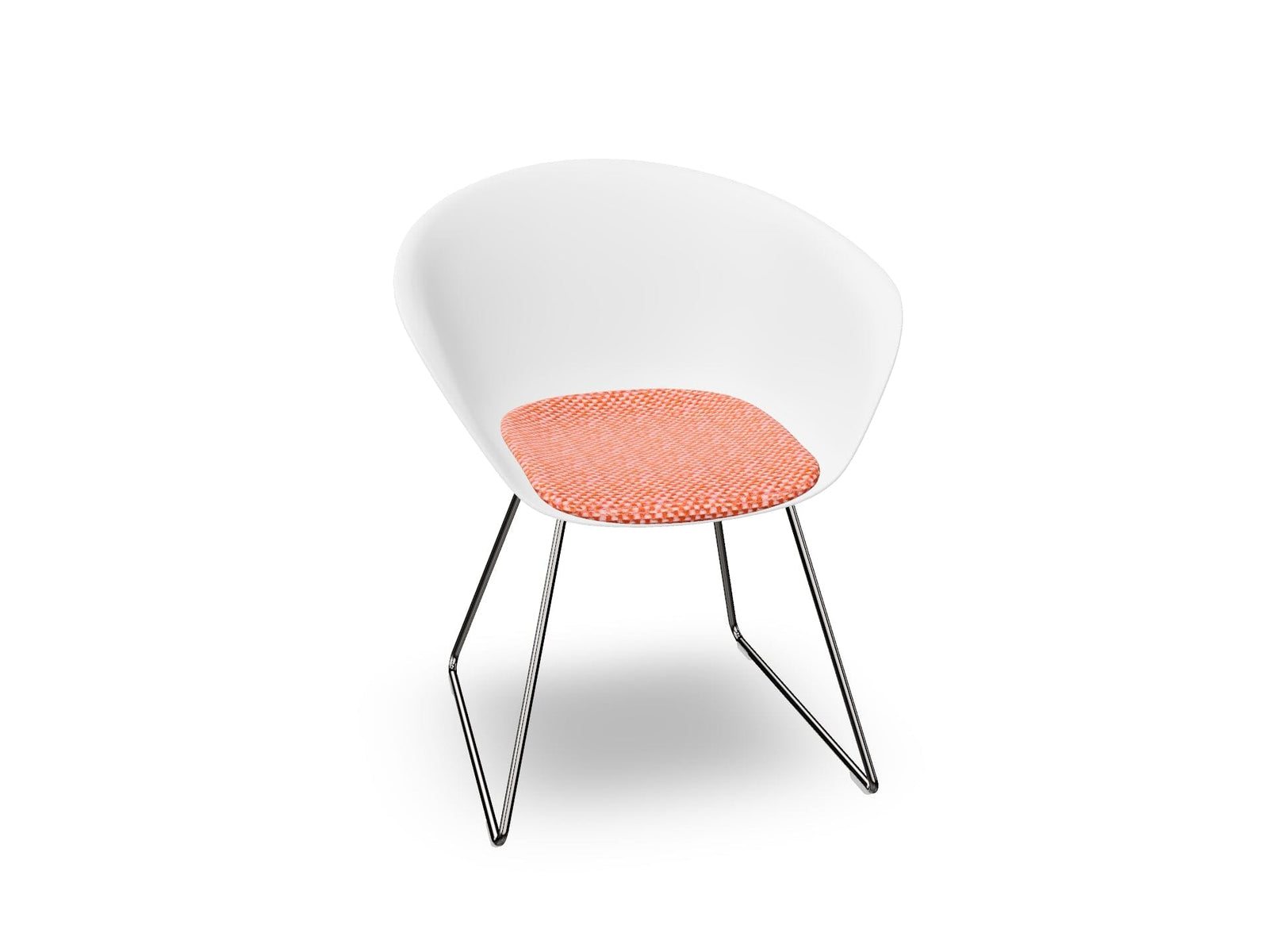 Duna 02 Sled Base Chair With Seat Cushion Chairs Arper 