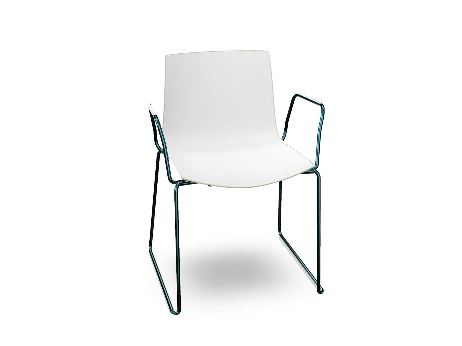 Catifa 46 Polypropylene Bi-Color Sled Base Chair Side/Dining Arper 