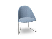 Cila Fully Upholstered Chair With Sled Base Chairs Arper 