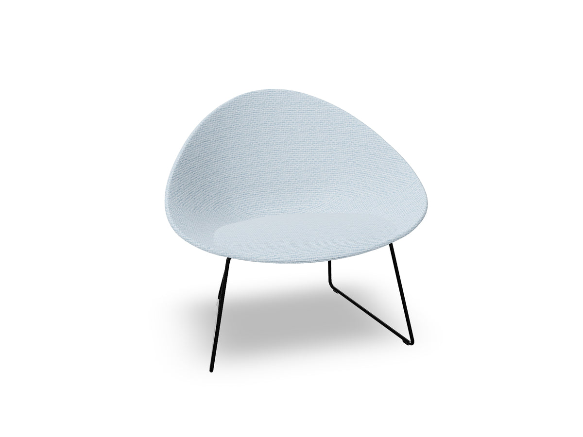 Adell Sled Base Lounge Chair With Fully Upholstered