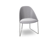 Cila Fully Upholstered Chair With Sled Base Chairs Arper 