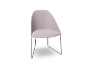 Cila Fully Upholstered Chair With Sled Base Chairs Arper 