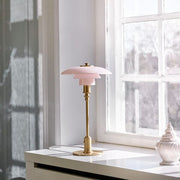 PH 2/1 Table Lamp Table Lamps Louis Poulsen Pale Rose / Brass 