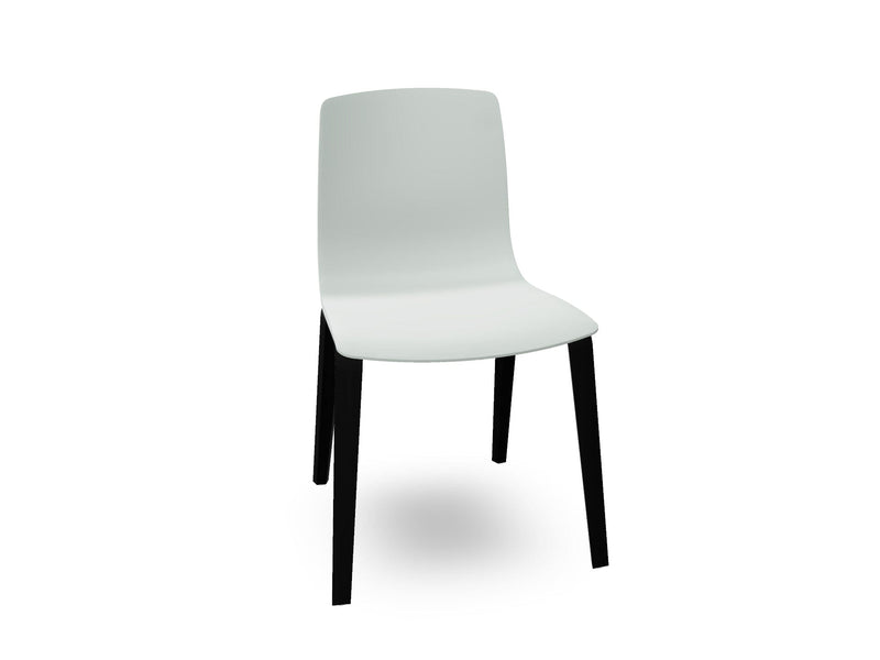 Aava 02-4 Wood Legs Polypropylene Chair Chairs Arper 