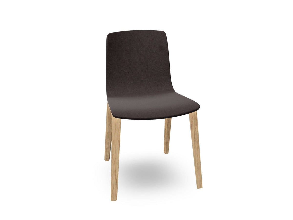 Aava 02-4 Wood Legs Chair With Fully Upholstered Chairs Arper 
