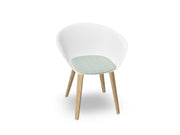 Duna 02 Wood Leg Chair With Seat Cushion Chairs Arper 