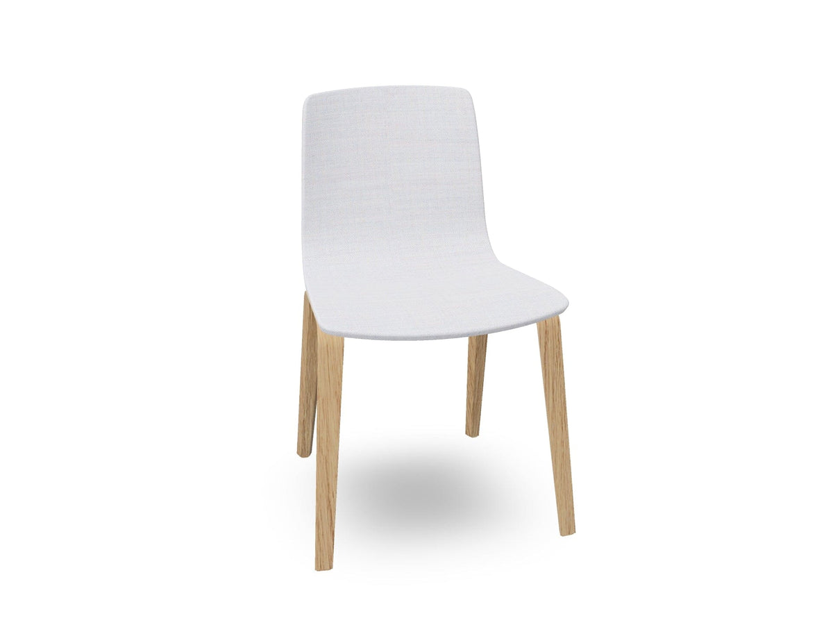 Aava 02-4 Wood Legs Chair With Fully Upholstered Chairs Arper 